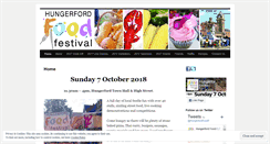 Desktop Screenshot of hungerfordfoodfestival.com