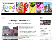 Tablet Screenshot of hungerfordfoodfestival.com